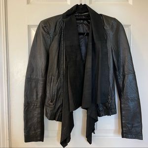 Stunning Zara Genuine Leather Moto Jacket